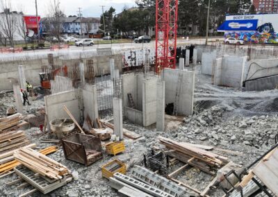 Foundation waterproofing in Victoria, BC performed by commercial waterproofing specialists to prevent water intrusion and structural damage.