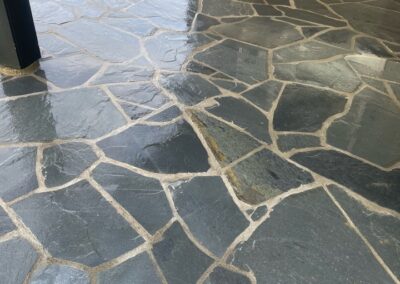 Stone pathway installed by Orca Masonry in Victoria, BC.