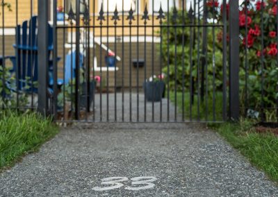 Exposed Aggregate & Paving Stone Border (Compass Rose)