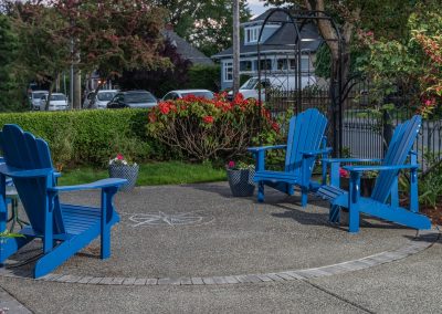 Exposed Aggregate & Paving Stone Border (Compass Rose)