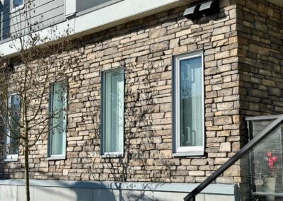 Our expert team installed Versetta Terra Rosa veneer panels in Langford, BC