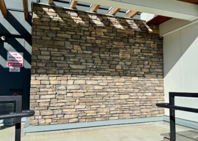 Our expert team installed Versetta Terra Rosa veneer panels in Langford, BC