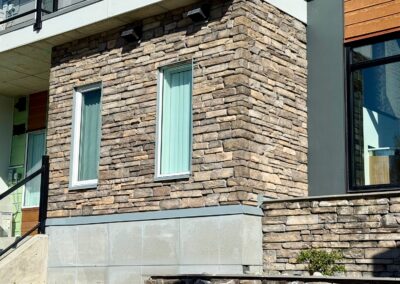 Our expert team installed Versetta Terra Rosa veneer panels in Langford, BC