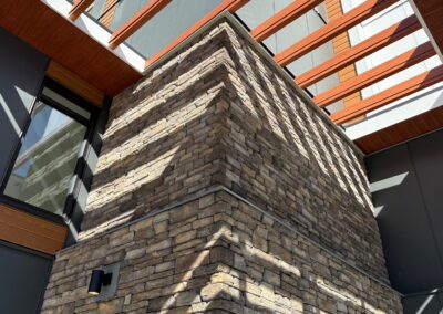 Our expert team installed Versetta Terra Rosa veneer panels in Langford, BC