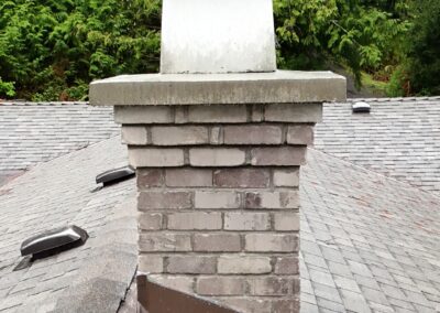 Light Grey Brick With Corbel and Concrete Crown