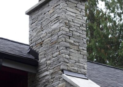 Natural Grey Stone With Concrete Crown and Shoulder Detail